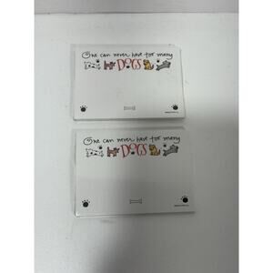 Post It Sticky Note Pad Lot of 2 Kathy Davis Dog Themed Can Never Have Too Many
